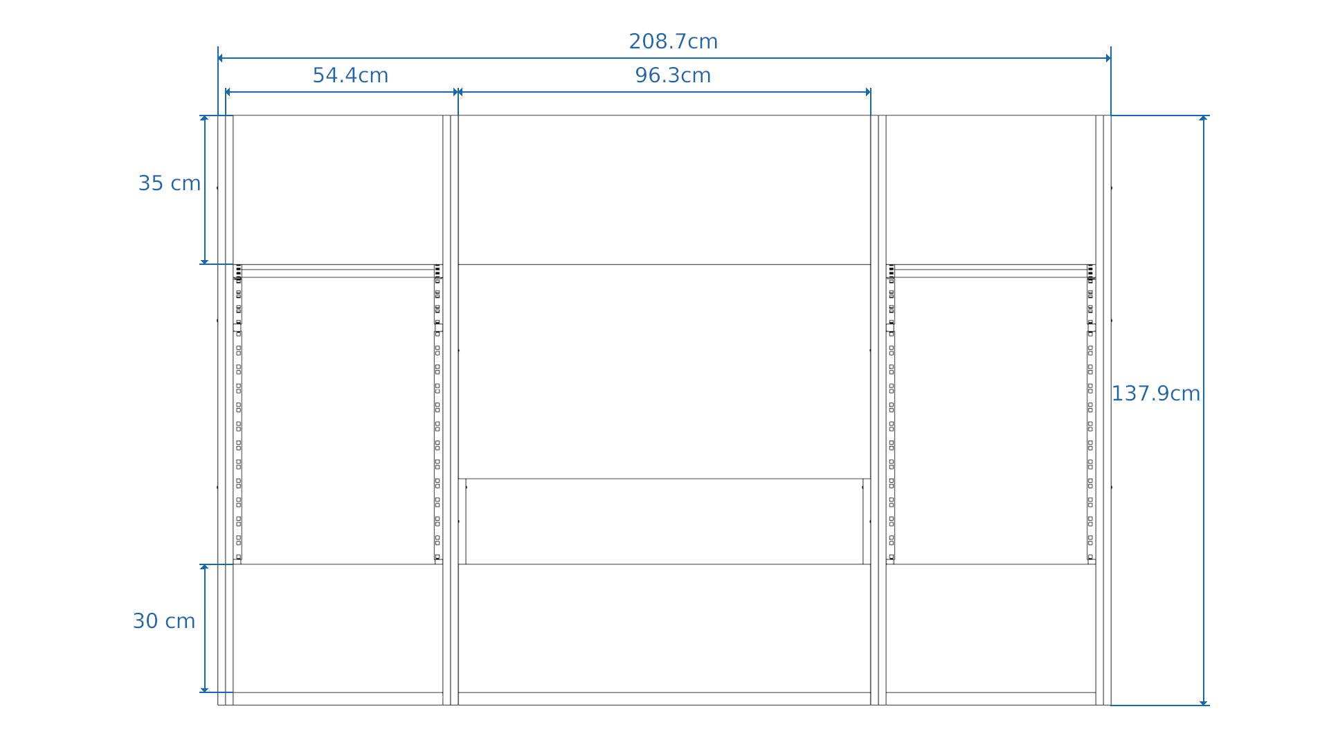 Dimensions Right View