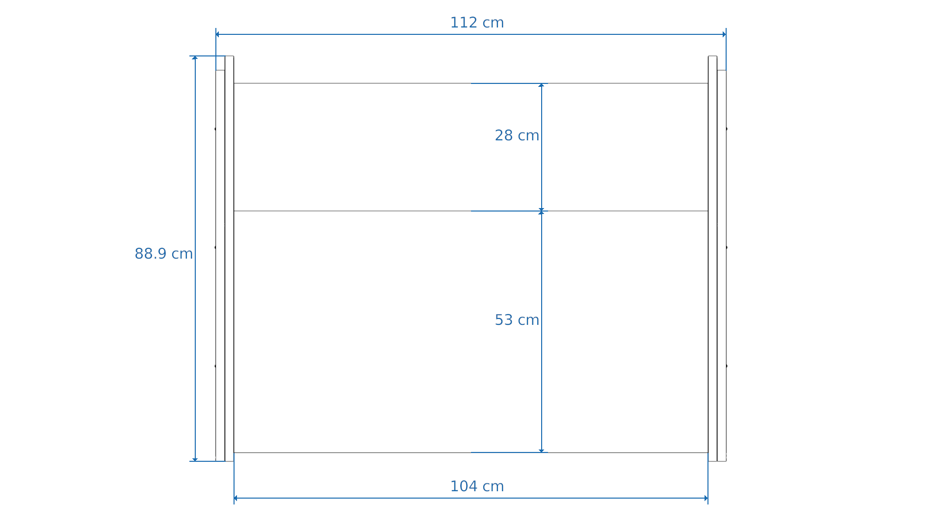 Dimensions Right View