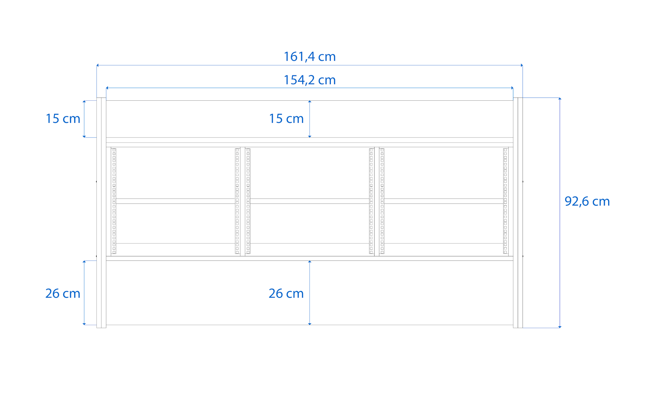 Dimensions Right View