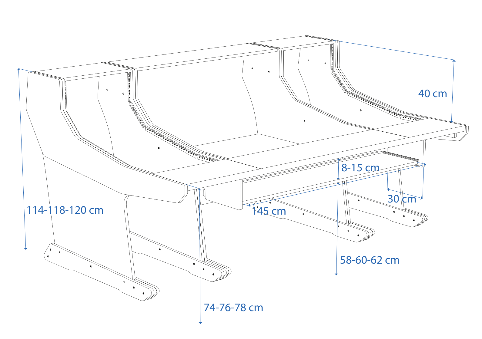 Dimensions Left View