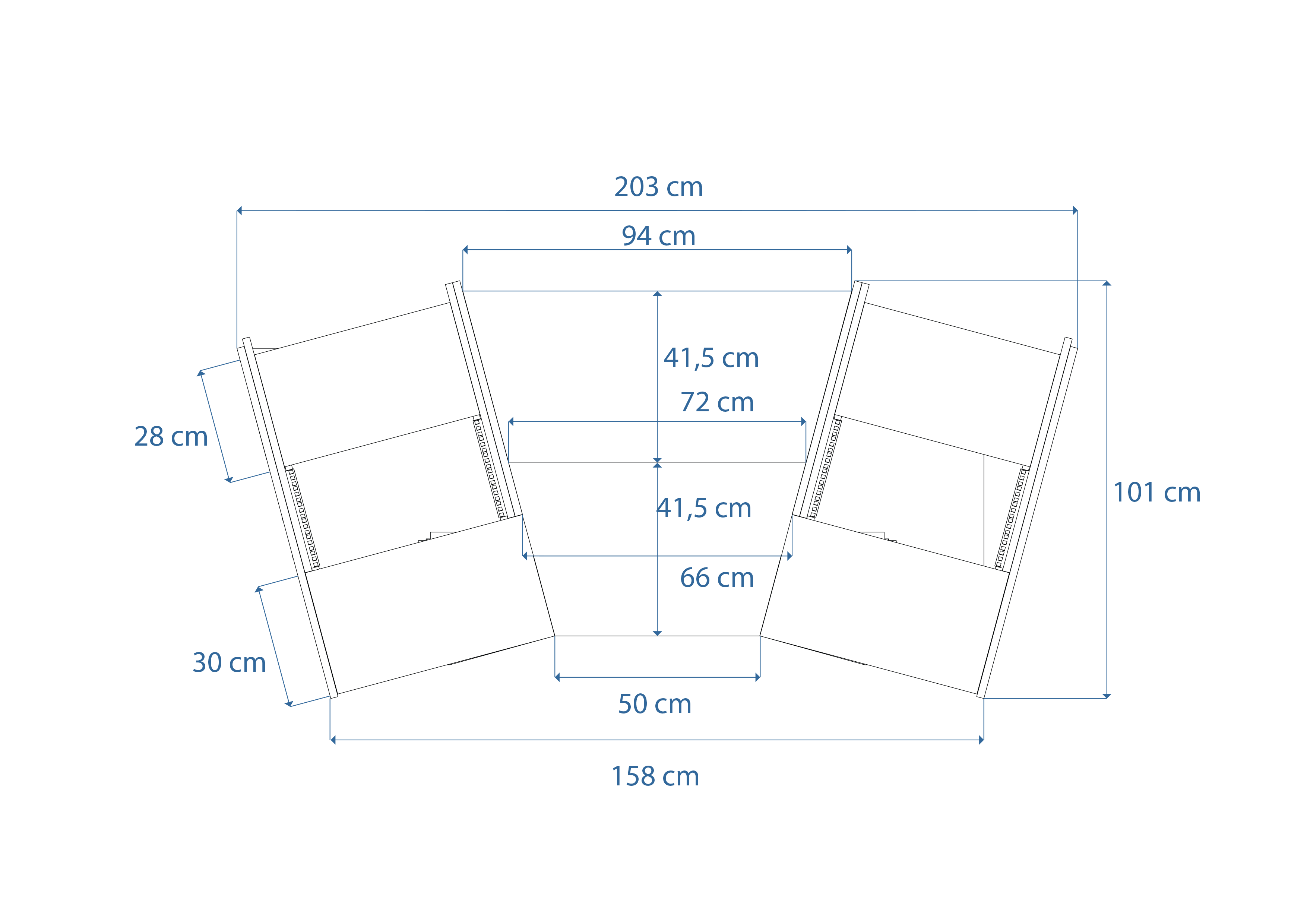 Dimensions Right View