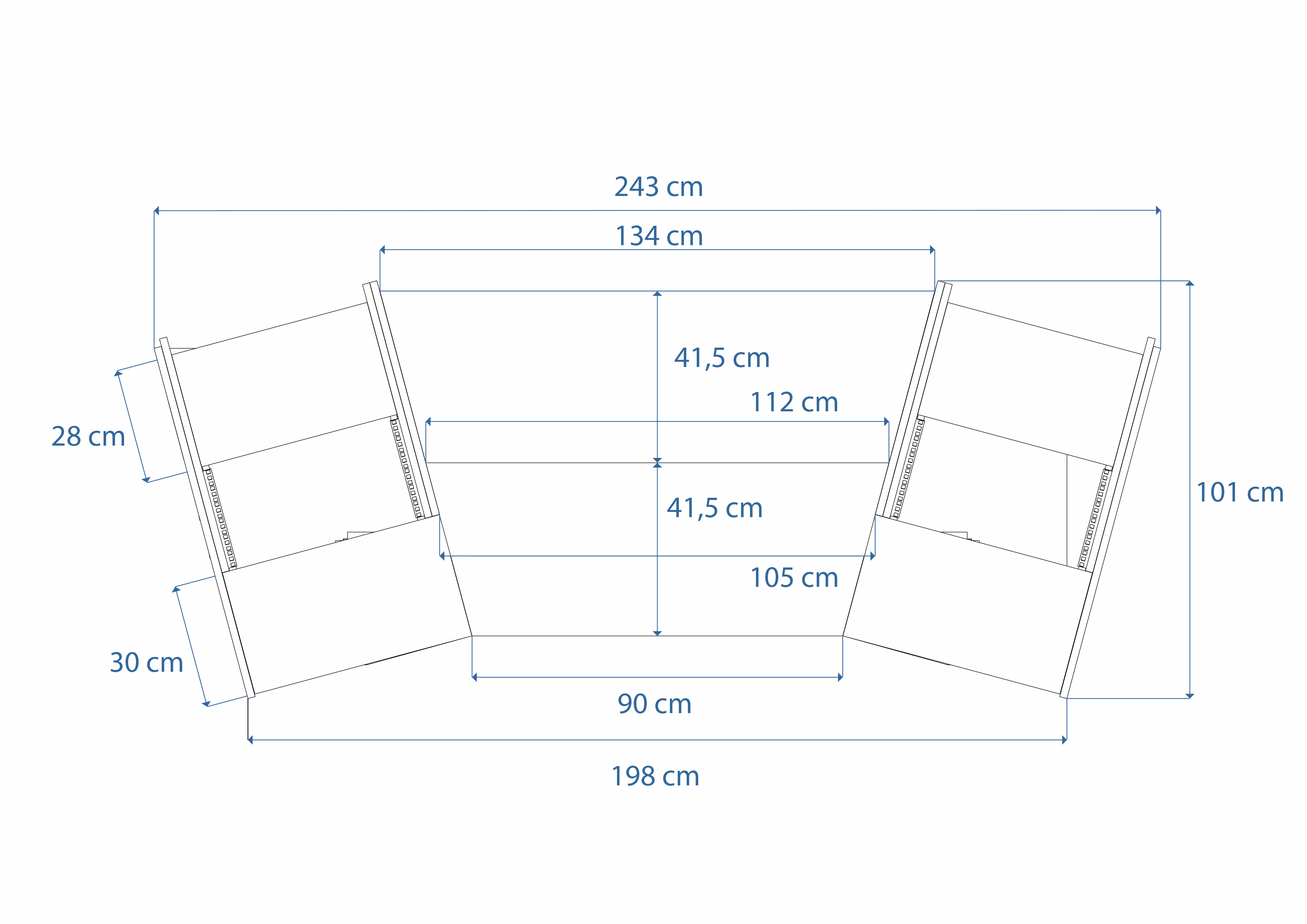 Dimensions Right View