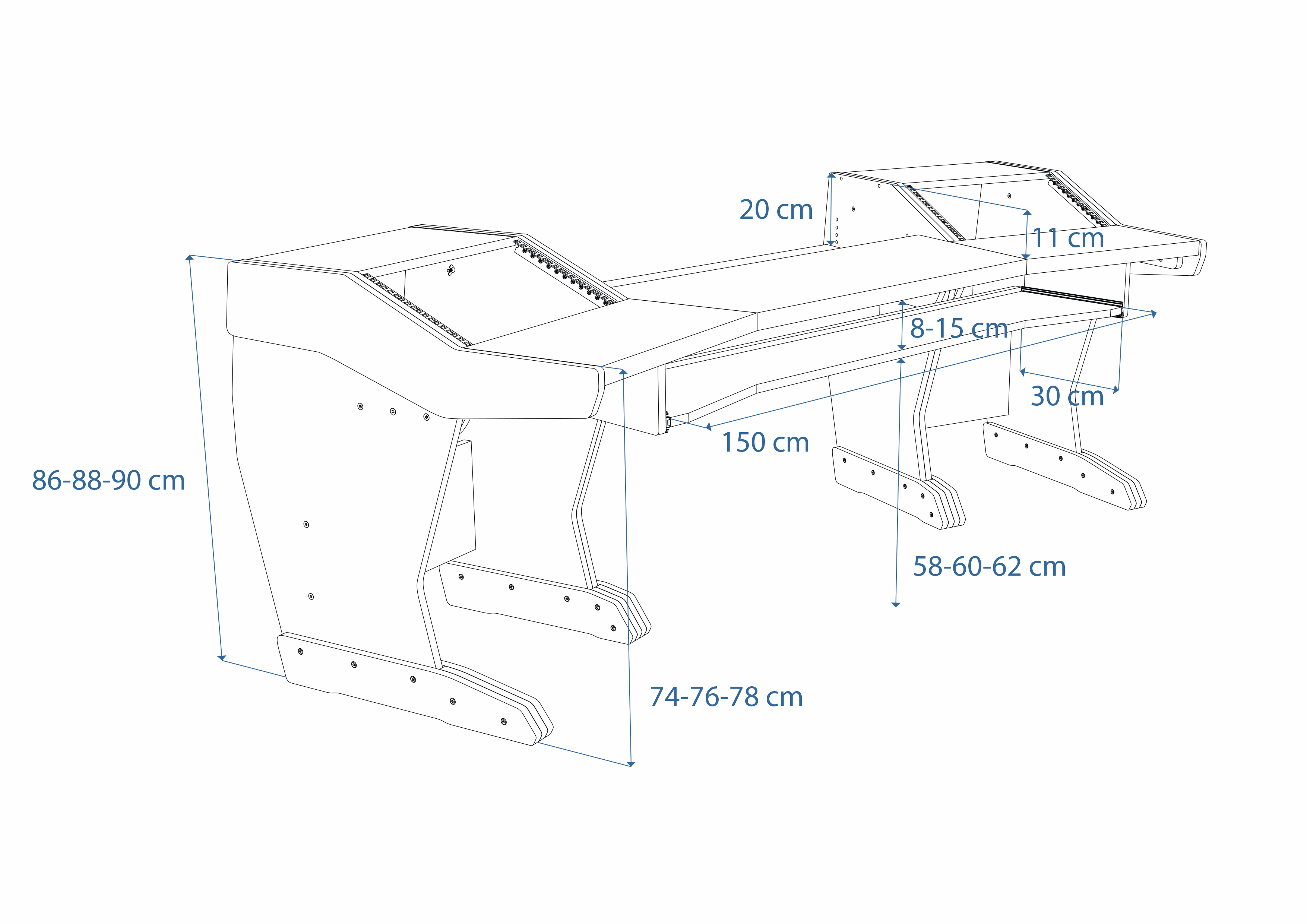 Dimensions Left View