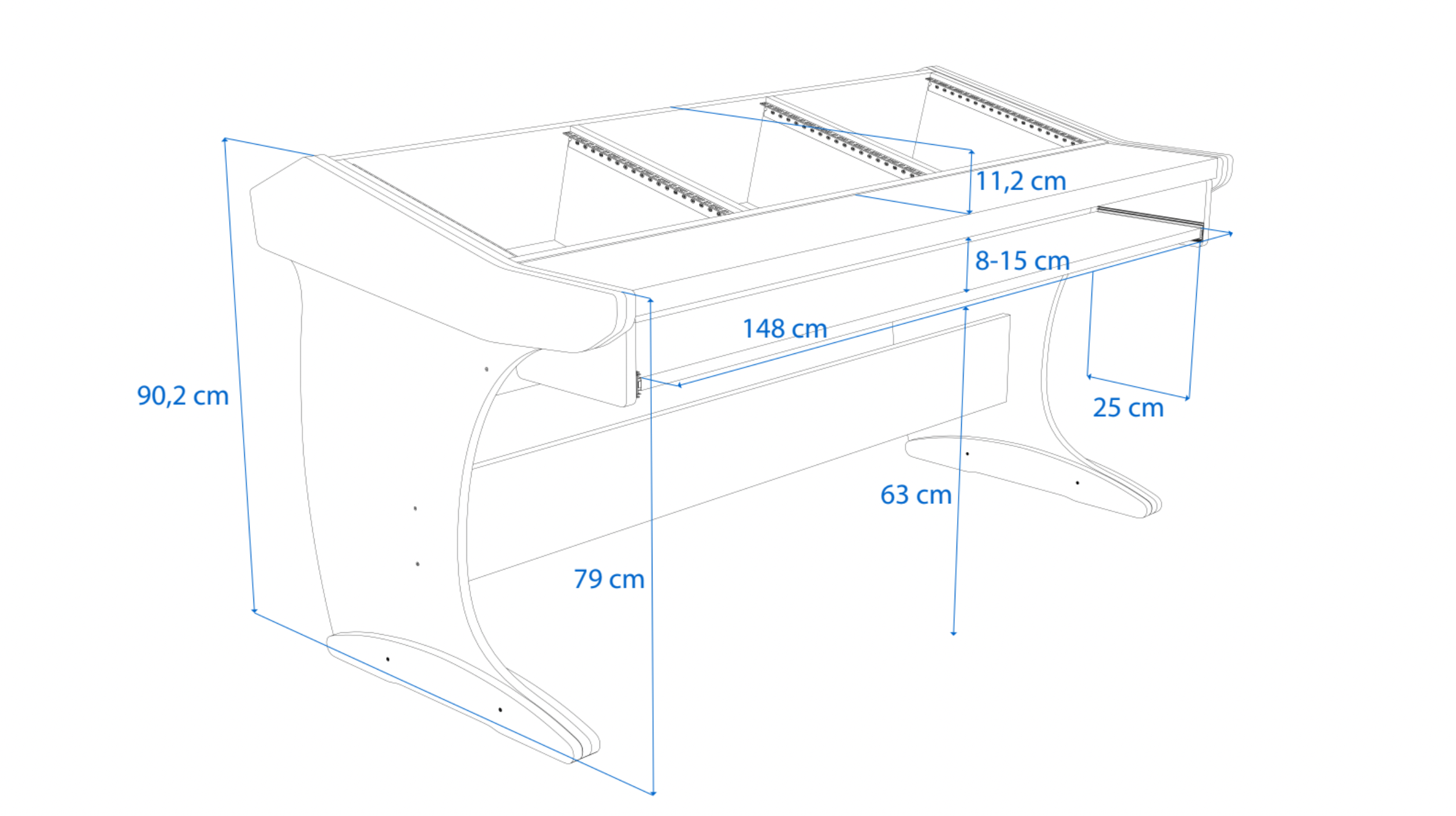 Dimensions Left View