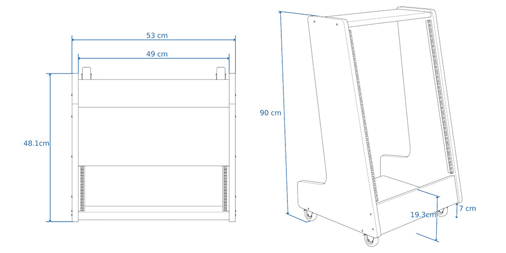 Dimensions Left View