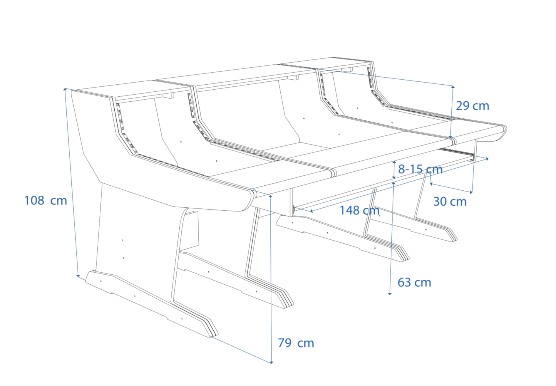 Dimensions Left View