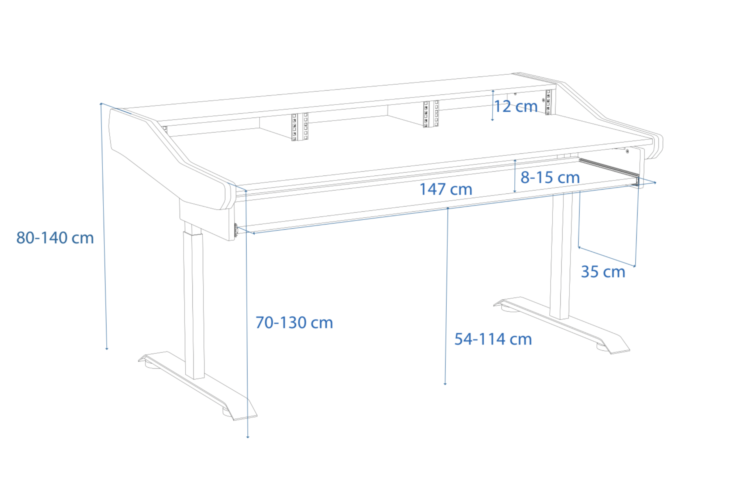 Dimensions Left View