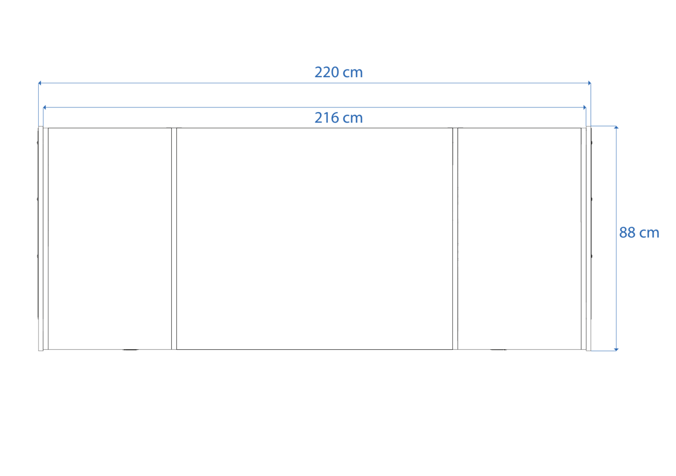 Dimensions Right View