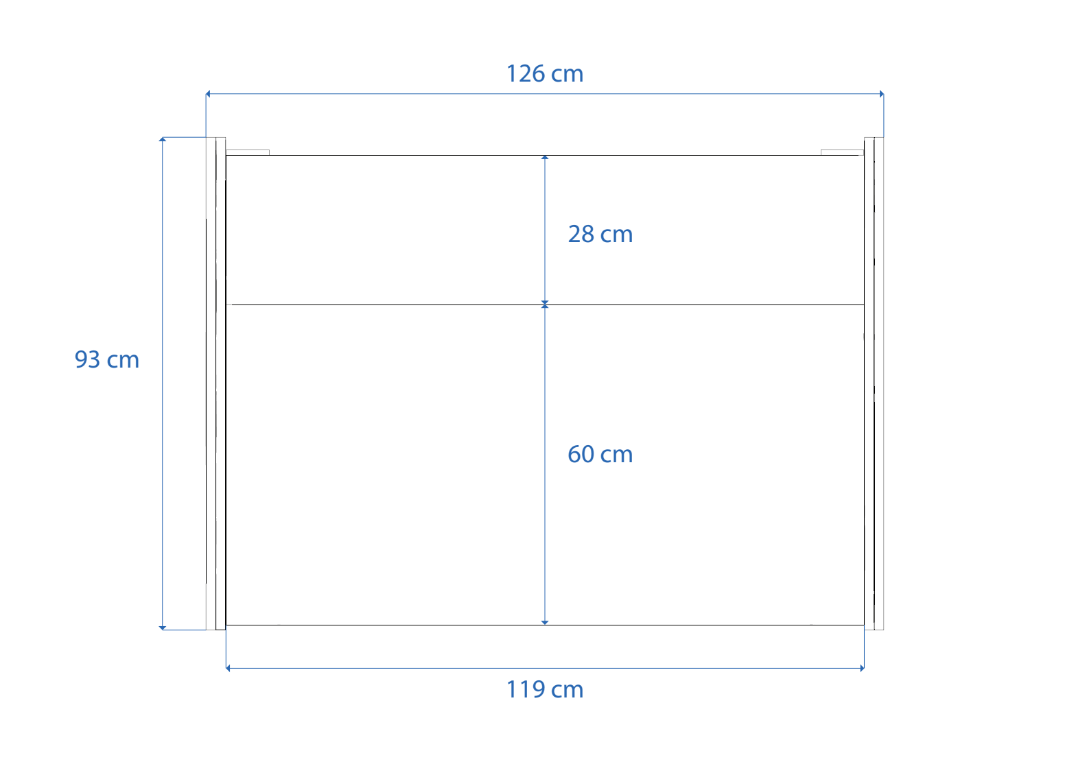Dimensions Right View