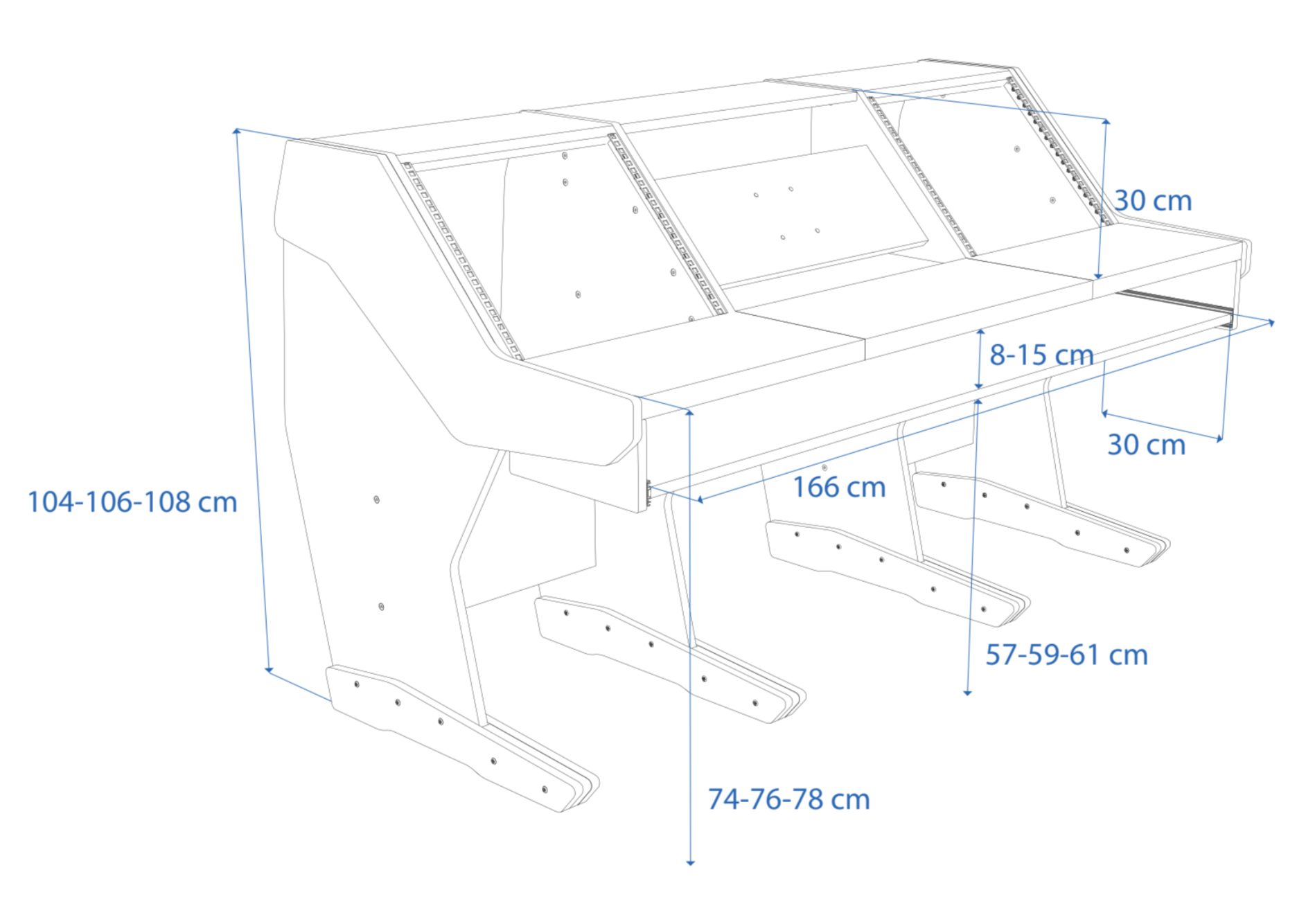 Dimensions Left View