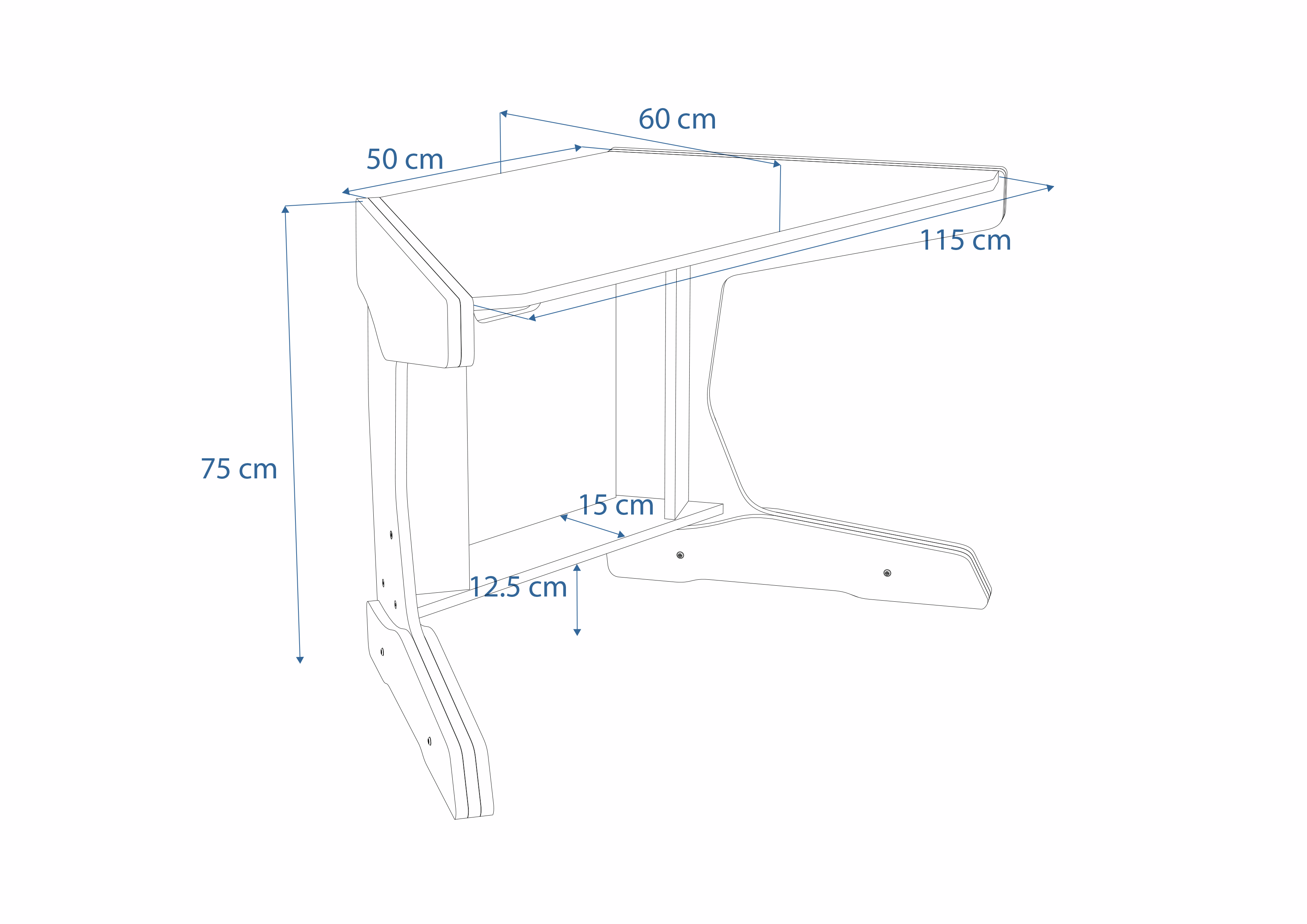 Dimensions Left View