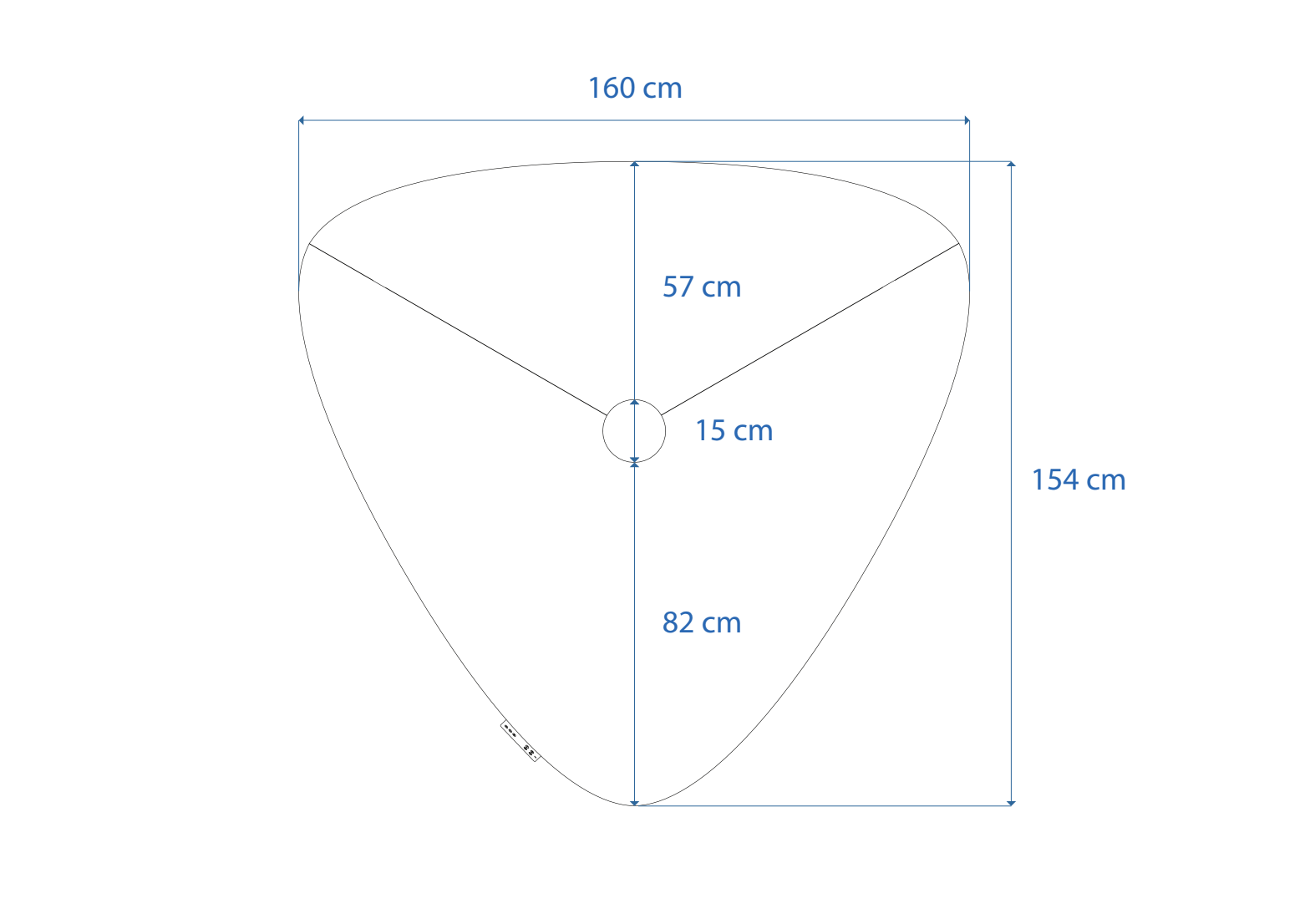 Dimensions Right View