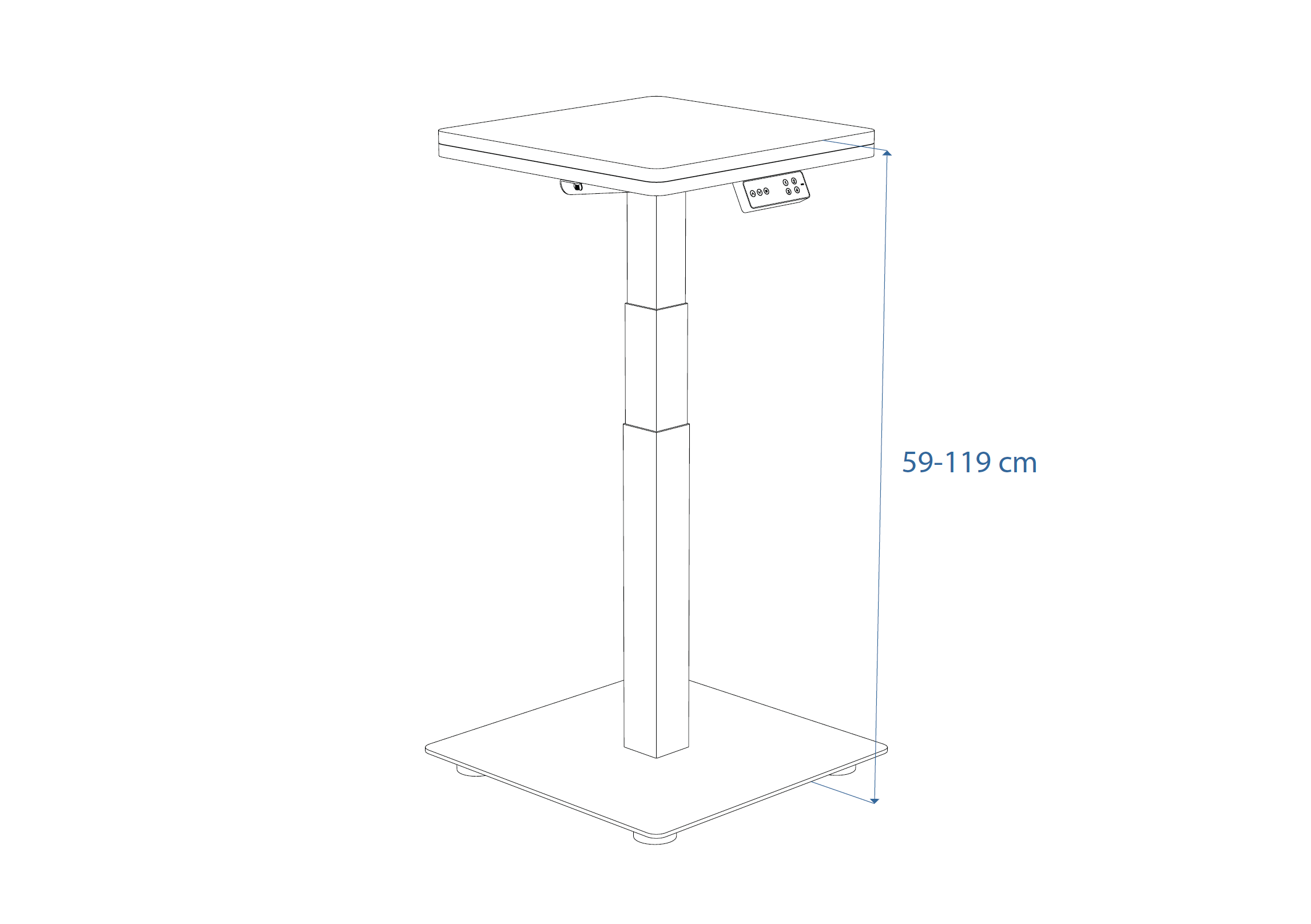 Dimensions Left View