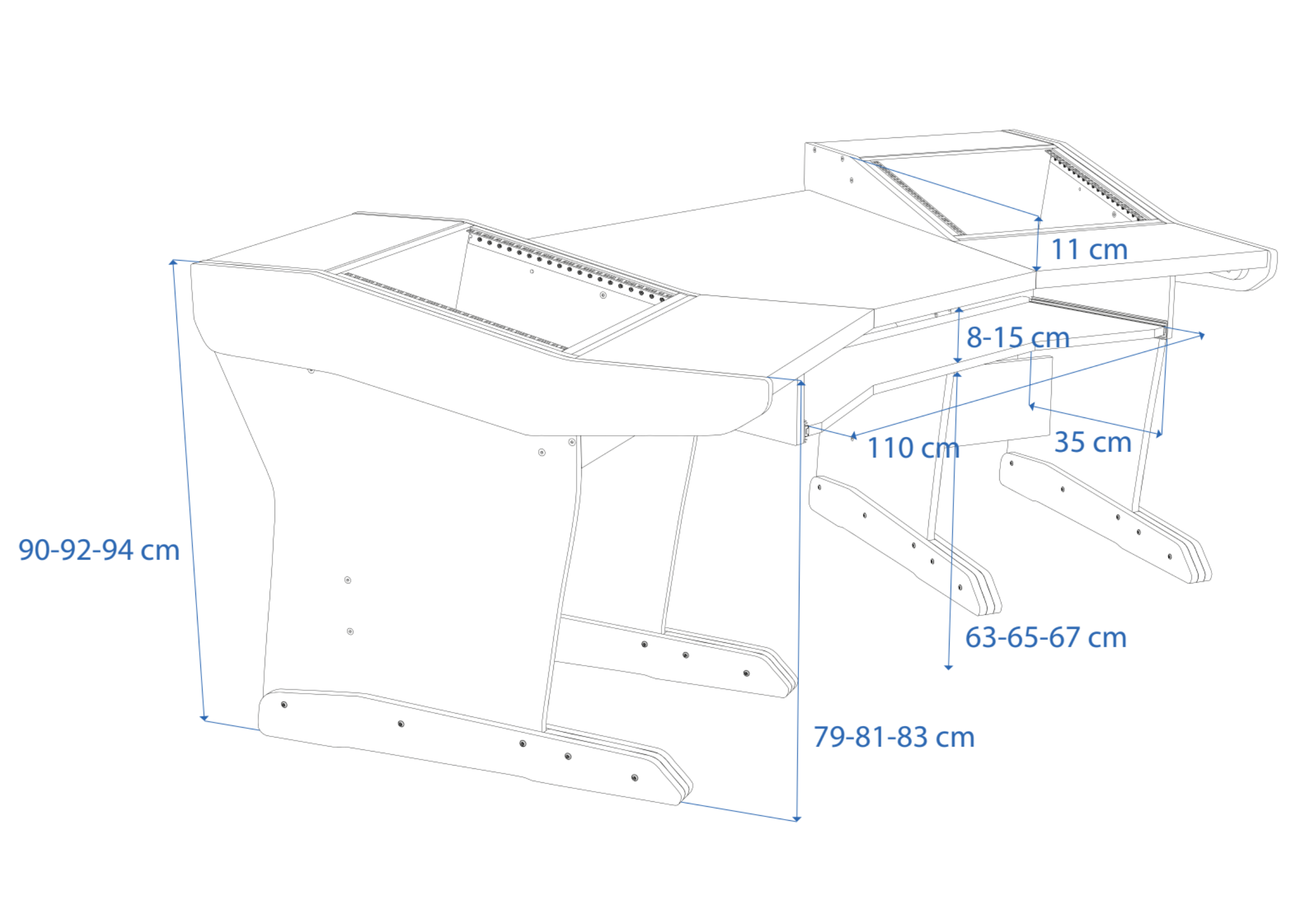 Dimensions Left View
