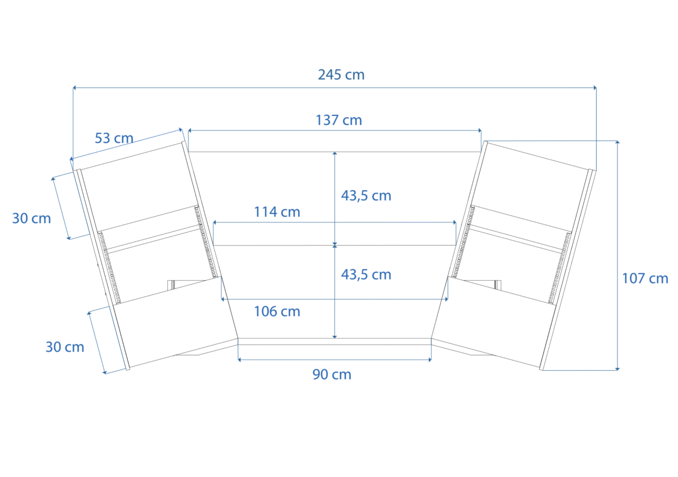 Dimensions Right View