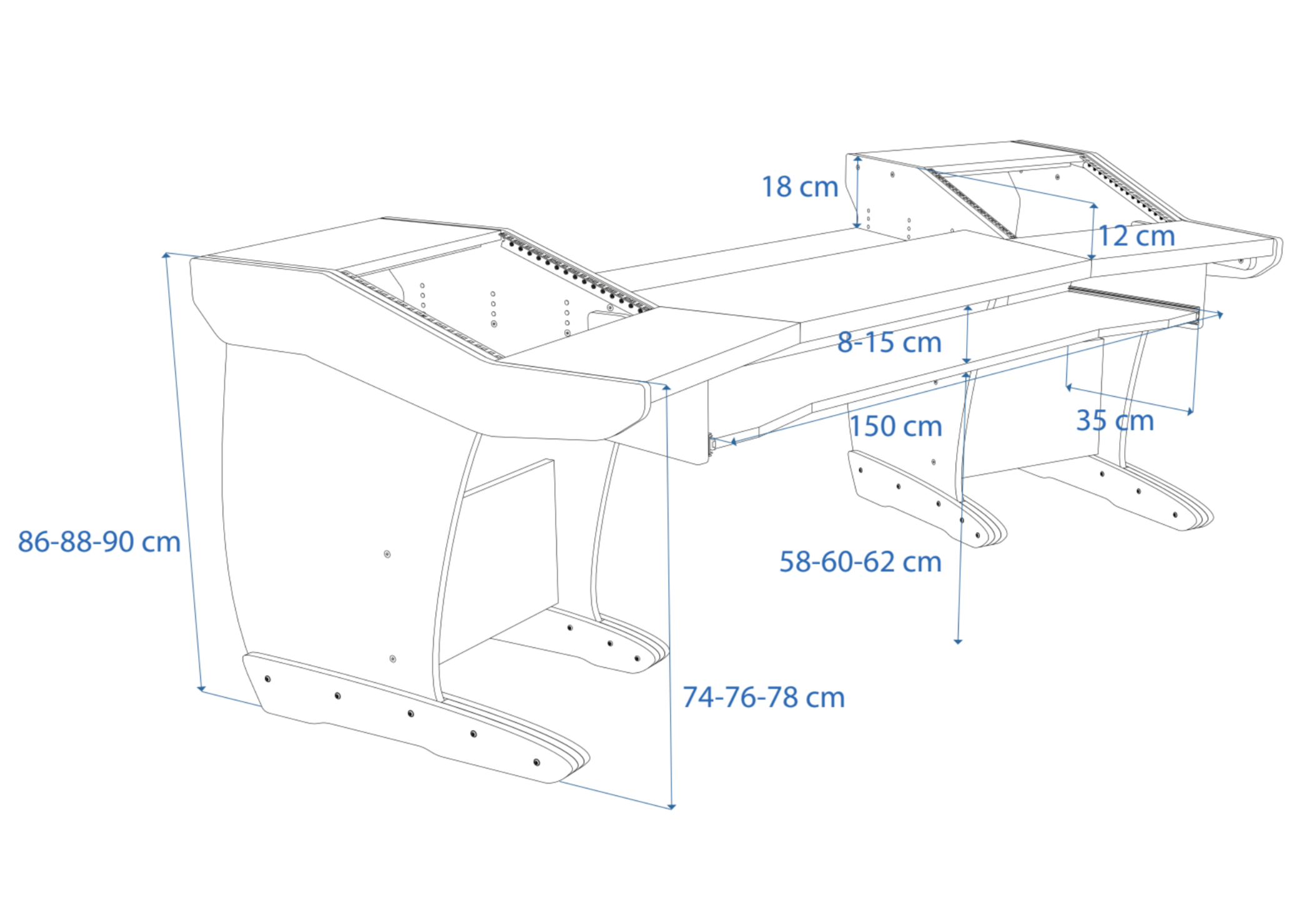 Dimensions Left View