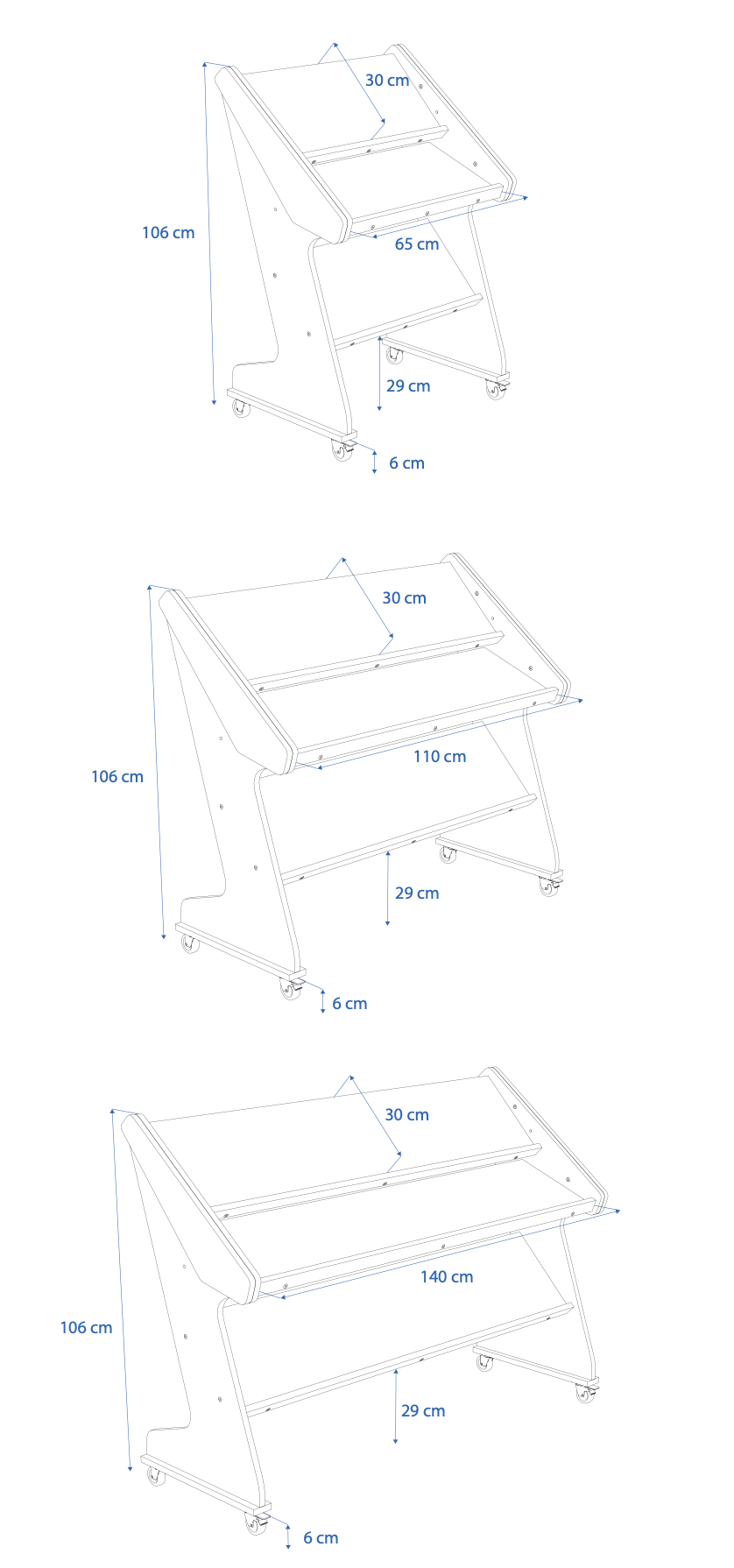Dimensions Left View